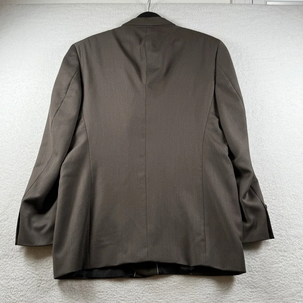 Pierre Cardin Men's Brown Blazer‎ 48R Wool 2 Button Repaired Damage